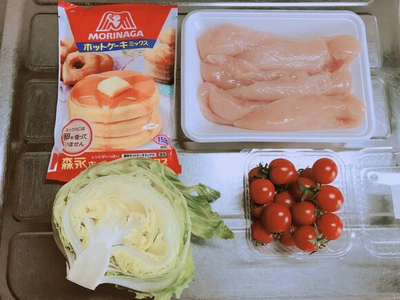 ホットケーキミックスで鶏天