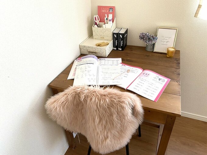 デスク回りの様子