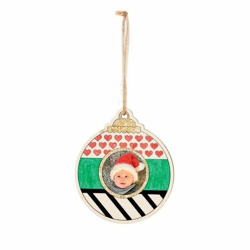 写真オーナメント丸