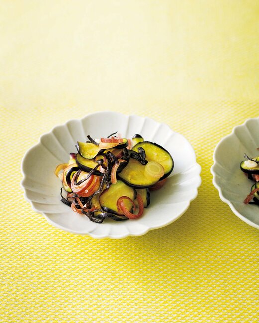 ナスの塩昆布あえ