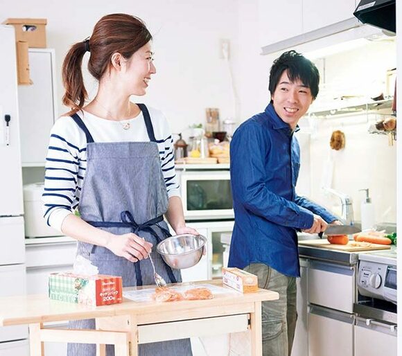 （3）　一気に下ごしらえをし、保存袋に入れていく