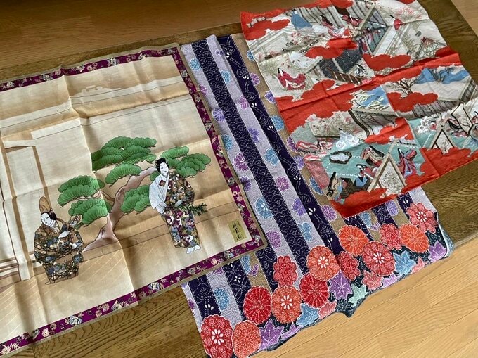 義実家の風呂敷やハンカチ