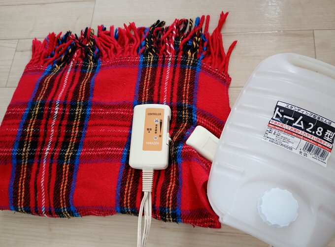 ゆたんぽと電気毛布