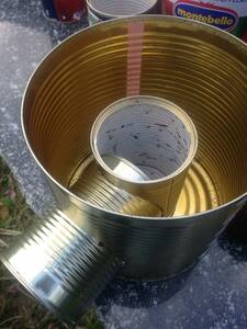 トマト缶で作れるロケットコンロ