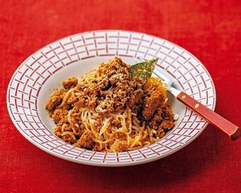 しらたき麺のボロネーゼ。パスタに負けないおいしさなのに糖質オフ
