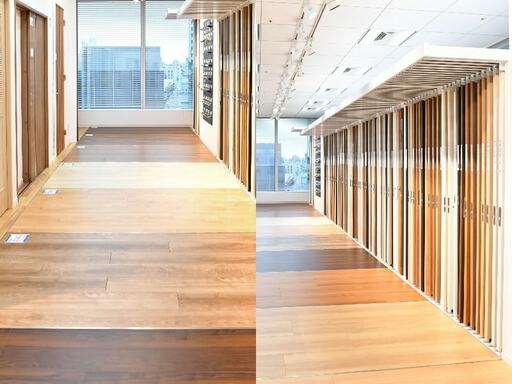 フローリング展示縦位置結合