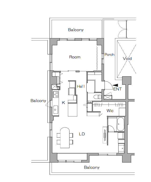 リノベーション後の間取り図