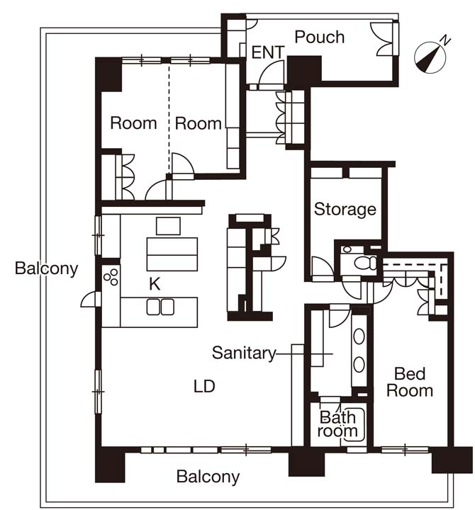 リノベーション後の間取り