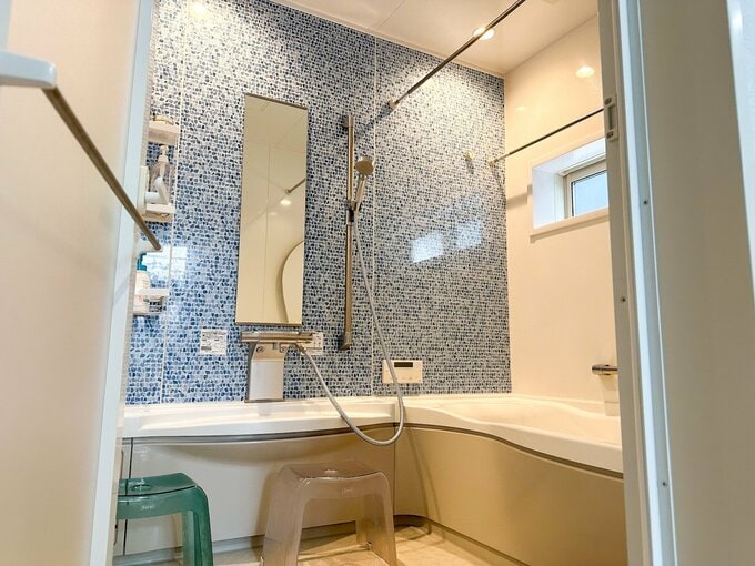 浴室を入口から見たところ