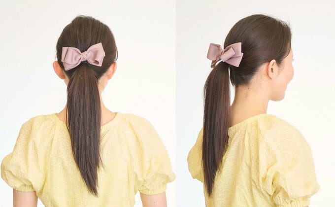 女性の後ろ姿と横顔