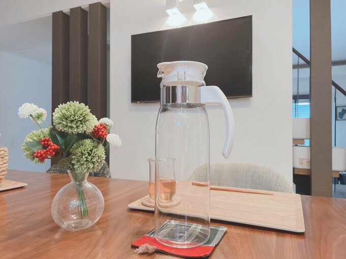 耐熱ガラス冷蔵庫ポットスリム