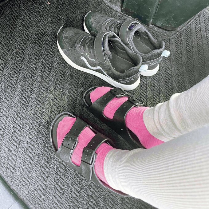 クルマ旅行用のサンダル1