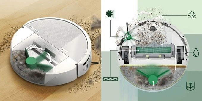 ルンバのゴミをためる機能のイメージ図