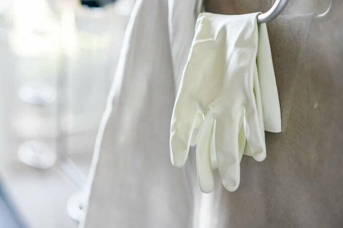 ゴム手袋ひっかけ