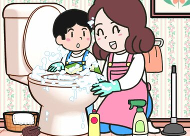 トイレ掃除でピカピカに…どこが違う？5つ見つけたらエラい＜間違い探し＞