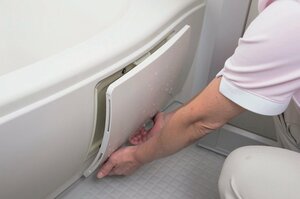 外せるタイプはエプロンの内側も