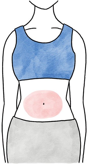 イラストお腹