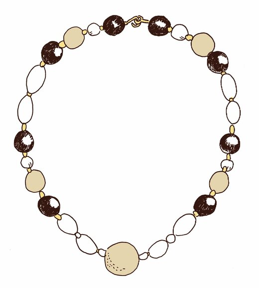 大ぶりのネックレス