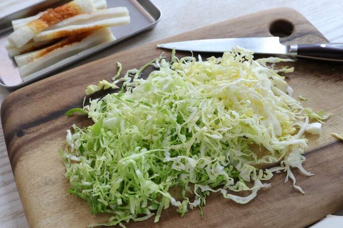 カットしたキャベツ