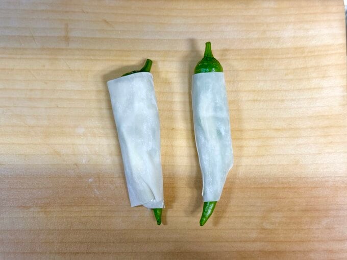 ししとうのパリパリ巻き