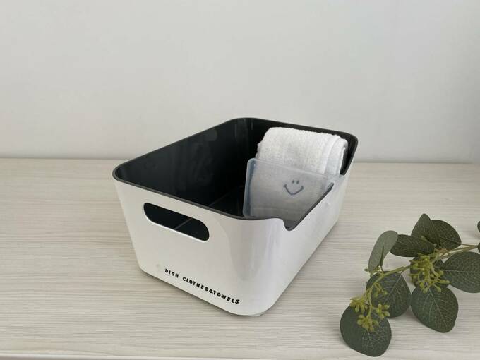 ボックスにタオル
