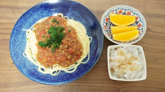 ミートソースパスタ