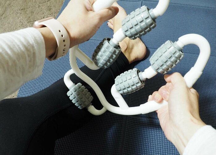 ダイソー「ボディーローラー」が値段330円以上に良品。強めの刺激で