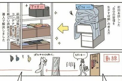 元・片づけられない漫画家の「見せる収納」。自分に合う片づけの見つけ方