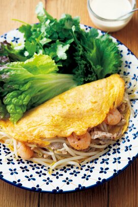 ベトナムお好み焼き「バインセオ」風。おからパウダーでヘルシーに