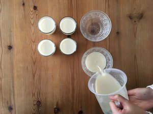 夜つくって冷蔵庫に入れておけば、朝にはでき上がっています。