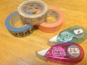 マステ使いで地味なハガキもかわいく変身