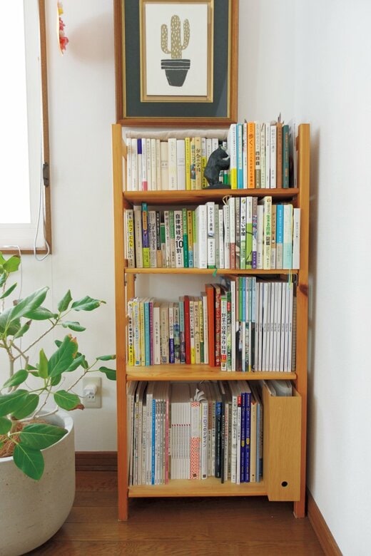 本が整頓された本棚