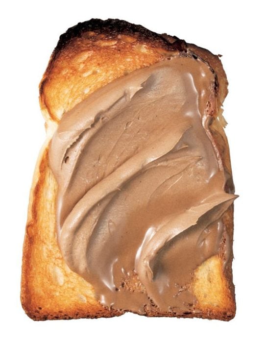食パンにクリーム