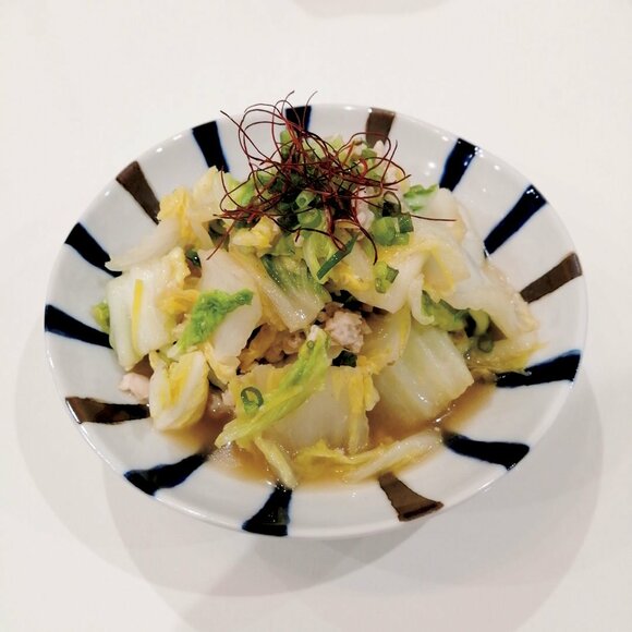 白菜と鶏ひき肉のうま煮