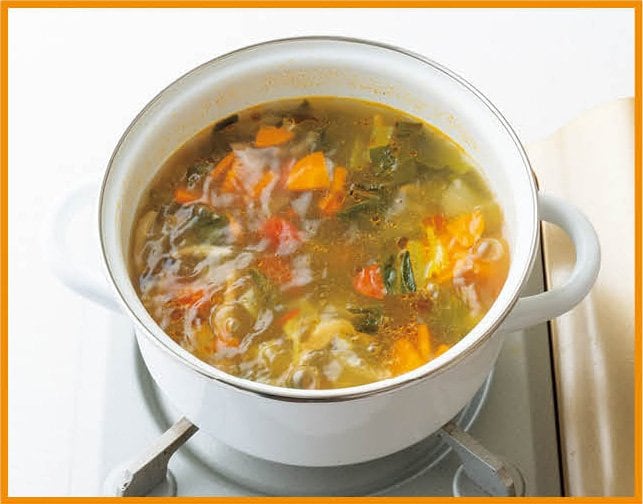 出来上がったお鍋