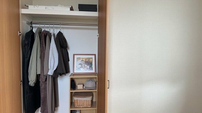 あさこさんのクローゼットの中の様子