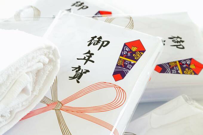 御年賀とタオル