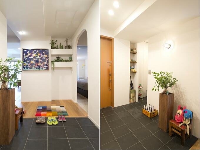 ゆったりとした土間玄関