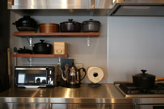 ステンレスのオリジナルキッチン