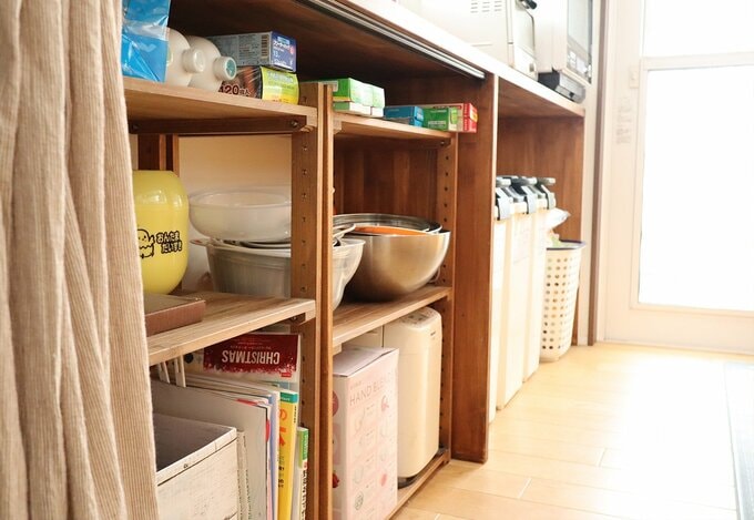 ラックと組み合わせた様子