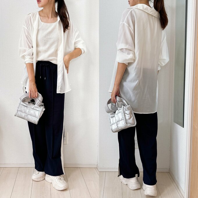 ラインパンツ着用