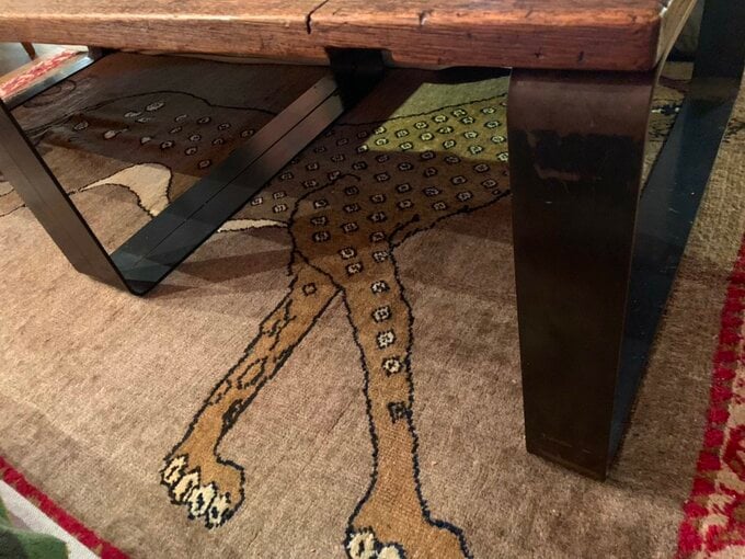 ローテーブルのアイアンの脚