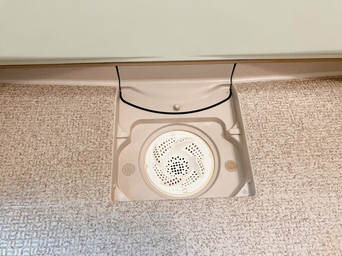お風呂の排水口も外した写真