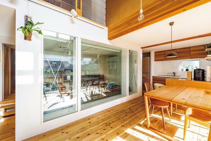 楽器演奏を趣味とする喜多さんの住まい