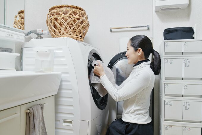 洗濯をする中山さん