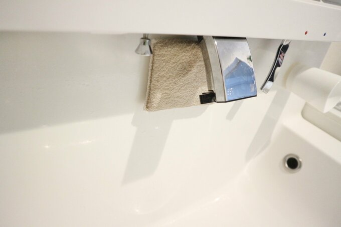 洗面所にスポンジ