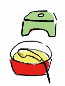 シャワーヘッドについた水アカ除去に