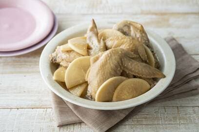 1人分なんと88円。ポリ袋湯せんで簡単・大根と手羽先煮