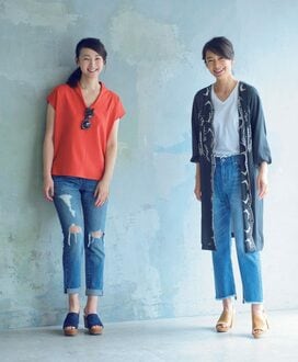 【オール1万円以下】秋のトレンド、細身デニムで最旬着こなし！