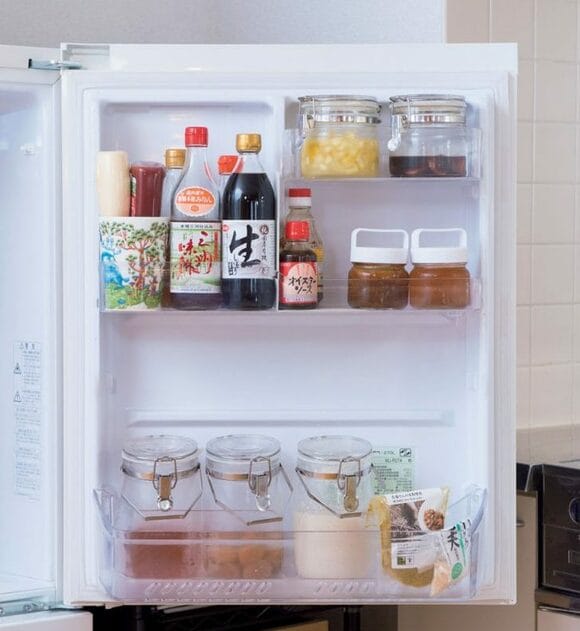 冷蔵庫内の収納の様子